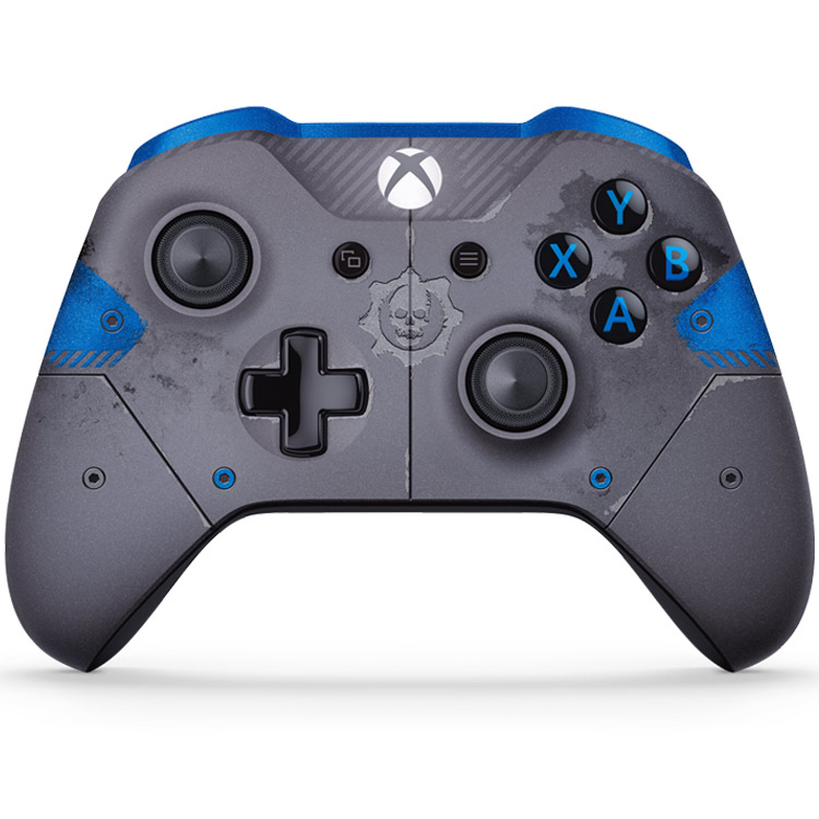 خرید کنترلر Xbox One - طرح آبی - خاکستری بازی Gears of War 4
